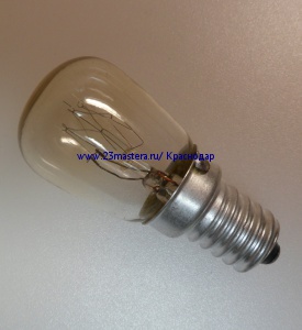 Лампа подсветки 230V 15W с цоколем E14