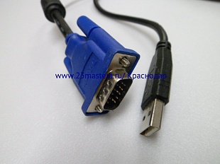 Шнур VGA совмещённый с USB кабелем